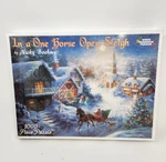 One Horse Open Sleigh Nicky Boehme White Mountain Puzzle Sealed Christmas. Fixed Price $20.25.