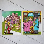 Vtg Playskool Wooden Puzzle Set 290-07 Hanzel & Green 335-06 Playing Dress Up. Fixed Price $12.99.