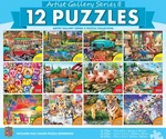 Masterpieces - Artist Gallery Jigsaw Puzzle Collection Series 12 Pack. Fixed Price $29.99.