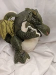 Folkmanis Baby Dragon Hand Puppet, Green, White. Fixed Price $15.00.