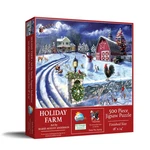 Sunsout Holiday Farm Road 500 Pc Christmas Jigsaw Puzzle. Fixed Price $19.99.