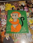 Vintage Wooden Puzzle Playskool Monkey Shines 165-4 7 Pieces 2 To Years. Fixed Price $10.00.