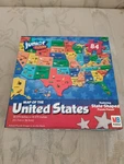 New Milton Bradley Map Of The United States Jr. Puzzles Puzzle. Vintage Sealed. Fixed Price $18.00.