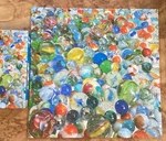 Vtg Glass Marbles Springbok 500 Piece Ribbons Swirls Complete Puzzle PZL2436. Fixed Price $23.99.