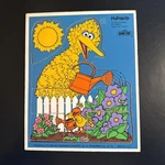 Vintage Wooden Jigsaw Puzzle Playskool Muppets Sesame Street Big Bird Little 79. Fixed Price $23.99.