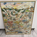Vintage Springbok 1500 Pieces Puzzle "welcome To Fracture Falls" - Framed 27X33. Fixed Price $250.00.