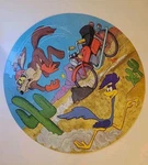 Vintage 1977 Road Runner Coyote Looney Tunes Whitman Puzzle Complete With Box. Fixed Price $10.00.