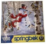 Winter Friends Christmas Snowman Springbok 1000 Pc Puzzle 2021 Factory Sealed. Fixed Price $9.71.