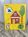 Vintage Playskool Puzzle My House 186-01 Made Usa 5 Pieces. Fixed Price $9.99.