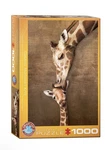 Eurographics 1000 Piece Jigsaw Puzzle "giraffe Mother's Kiss" New Box Damage. Fixed Price $15.02.
