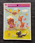 Vintage Whitman Frame-tray Puzzle Spring Flowers Artwork Giordano 1979. Fixed Price $9.00.