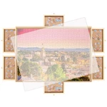 1500 Pieces Puzzles Locker Board With 6 Drawers And Cover Portable Jigsaw. Fixed Price $44.99.