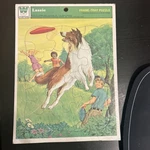 Vintage Lassie Frame Tray Puzzle Whitman 1980 - 11" X 8.25". Fixed Price $10.00.