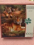 Buffalo Games Tigers Quiet Fire 1000 Pc Puzzle 26.75" 19.75" New Free Ship!. Fixed Price $19.95.