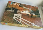 Jigsaw Puzzle Milton Bradley Croxley Vermont Cottage 4611-18 Vintage 1983 Sealed. Fixed Price $8.69.