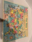 Vintage 1993 Frame Tray Puzzle Golden Books Our Usa Map Educational. Fixed Price $11.99.