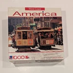 Surelox 1000 Piece Puzzle, San Francisco, Cable Cars West Coast America, Sealed. Fixed Price $12.00.