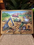 Melissa & Doug Wooden Jigsaw Puzzle 48 Piece Construction Age 4+,GC. Fixed Price $9.65.