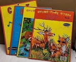 Lot 4 Vintage Rhyme-tyme N' Tray Puzzletyme Cricket Usa Deer Racoon 1970S. Fixed Price $28.73.