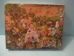 Great American Puzzle Vintage 1994 Kitty Picnic 18X24 Complete! Htf. Fixed Price $55.00.