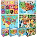 Lelemon 100 Pieces, 11.25" X 8.9", Donut National Parks Map Usa Dogs. Fixed Price $26.79.
