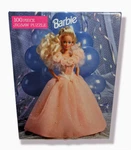 Vintage Barbie Peach Gown Golden Puzzle 1992 Sealed. Fixed Price $7.49.