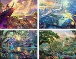 Ceaco Thomas Kinkade The Disney Dreams Collection 4 1 Multipack Lion King New. Fixed Price $34.99.