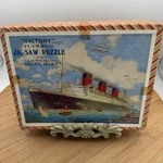 Vintage Victory Wooden White Star Line Rms Queen Mary Ship 175 Piece Puzzle. Fixed Price $25.99.
