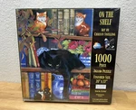 Sunsout On The Shelf 1000 Black Cat Jigsaw Chrissie Snelling 20 X 27 Sealed. Fixed Price $13.45.