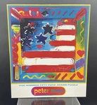 Vintage 1999 Ceaco Peter Max Flag With Heart 550 Pc Puzzle 20 Square -. Fixed Price $20.00.