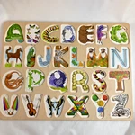 Wooden Animal Alphabet Letters Tray Puzzle Circo Target Kids Learning Toy. Fixed Price $13.26.