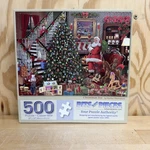 Rare Bits And Pieces Christmas Joy 500 Jigsaw Puzzle Bigelow Artwork Santa. Fixed Price $13.60.