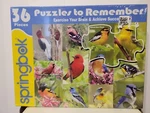 Springbok 36PC Jumbo Piece "birds" Jigsaw Puzzle 18X23.5IN New Sealed. Fixed Price $20.99.