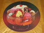 Vintage Springbok Circular Puzzle - Super Sundae Ice Cream Missing 1 Piece. Fixed Price $18.00.