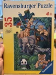 2008 Ravensburger Puzzle 35 Pieces Animal Kingdom Babies Jungle Ages 4+ Complete. Fixed Price $6.99.