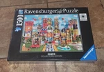 Ravensburger Eames House Of Cards Fantasy 1500 Piece Jigsaw Puzzle By Shelley Da. Fixed Price $30.00.