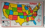 Vtg Playskool United States Wood Puzzle #770 Complete Made Usa Educational (H1). Fixed Price $40.00.