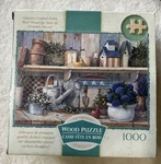 Roseart Original Wood Puzzle 1000 Piece Jigsaw Rhapsody Blue Americana. Fixed Price $15.95.