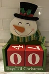Hobby Lobby Snowman Wooden Block Advent Calendar Countdown To Christmas. Fixed Price $12.95.