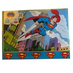 Superman Vintage 1987 Jaymar Dc Comics Powers 63-PIECE Floor Puzzle Sealed. Fixed Price $27.95.