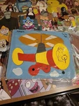 Vintage Playskool Helicopter Childrens Puzzle 10 Pc 330-27 Wooden Tray Guc. Fixed Price $8.00.