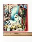 Vintage Christmas Puzzle - Cardboard Tray Nativity Warner Press. Fixed Price $10.00.