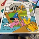 Vintage Playskool Disney Fantasia Sorcerers Apprentice Mickey Wood Puzzle 375-02. Fixed Price $6.00.