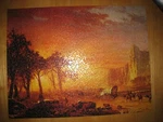 Springbok 1975 Jigsaw Puzzle Emigrants Crossing The Plains Complete Vintage 500. Fixed Price $49.99.