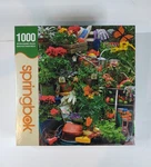 New Springbok 1000 Piece Jigsaw Puzzle By Rachel Perry Gardening Scene Sealed.... Fixed Price $15.00.