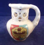 Devizes Wiltshire Crested China Heraldic Arms Miniature Puzzle Jug Salisbury. Fixed Price $9.31.