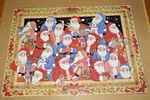 Susan Winget Art - Here Comes Santa Vintage 1995 Ceaco Cork Puzzle. Fixed Price $39.00.