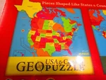 Puzzle 2-IN-1 Pack: Pieces Shaped Like States & Countries (2011, Geotoys). Fixed Price $24.68.