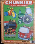 Vtg 1984 Chunkies "things That Go" 4PC Puzzle By Sharin U.s.a. *see Descript*. Fixed Price $9.99.