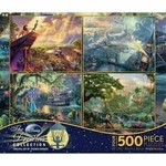Ceaco 3663-01 4-1 Multi-pack Thomas Kinkade Disney Jigsaw Puzzle 500 Pieces. Fixed Price $17.50.